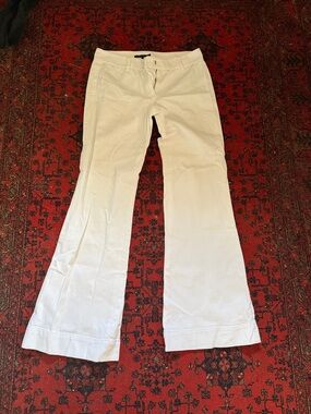 Theory White Wide Leg Jeans